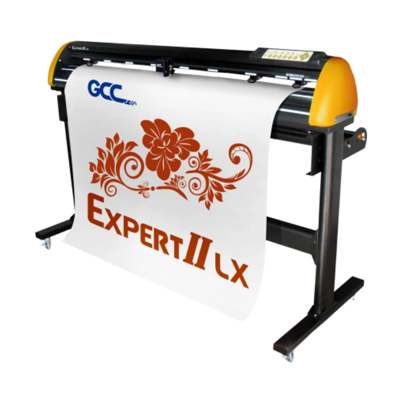 GCC EXPERT II 52 LX 循邊電腦割字機含標準腳架的斜角外觀