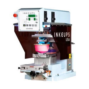 INKCUPS B150 大圖像單色領標移印機斜側外觀