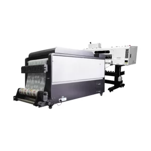 P704-AG801 60 cm DTF 抖粉機外觀,含抖粉烘箱與 DTF 印表機